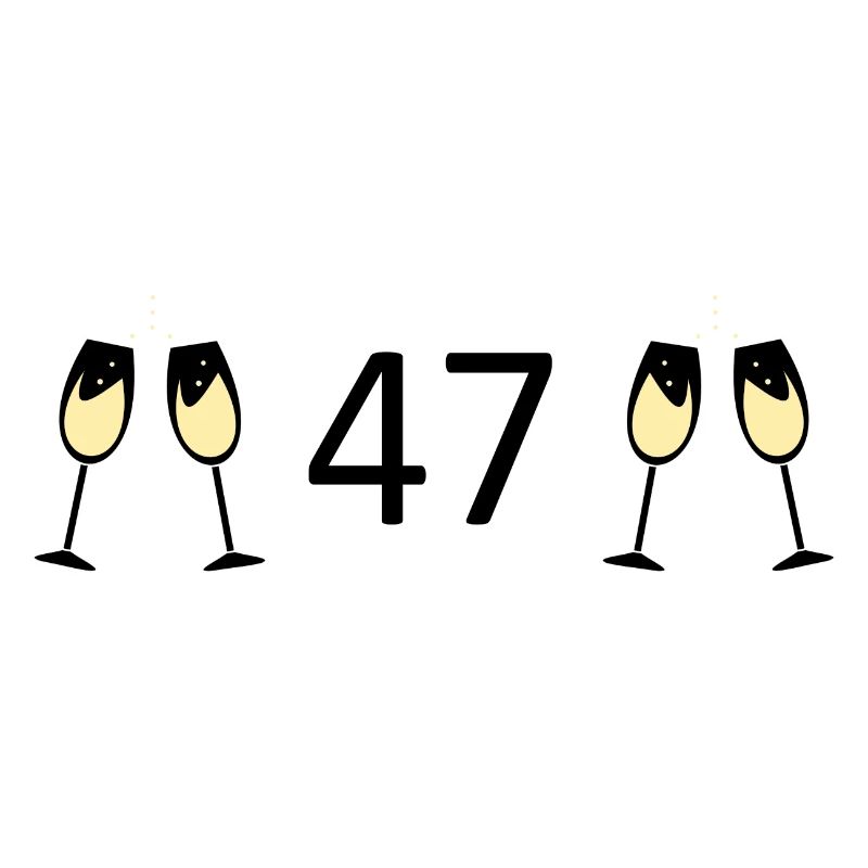 47e anniversaire 47 ans 47 ans numéro 47