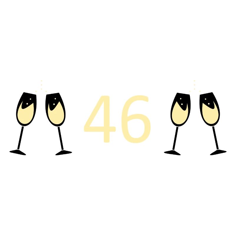 46e anniversaire 46 ans 46 ans numéro 46
