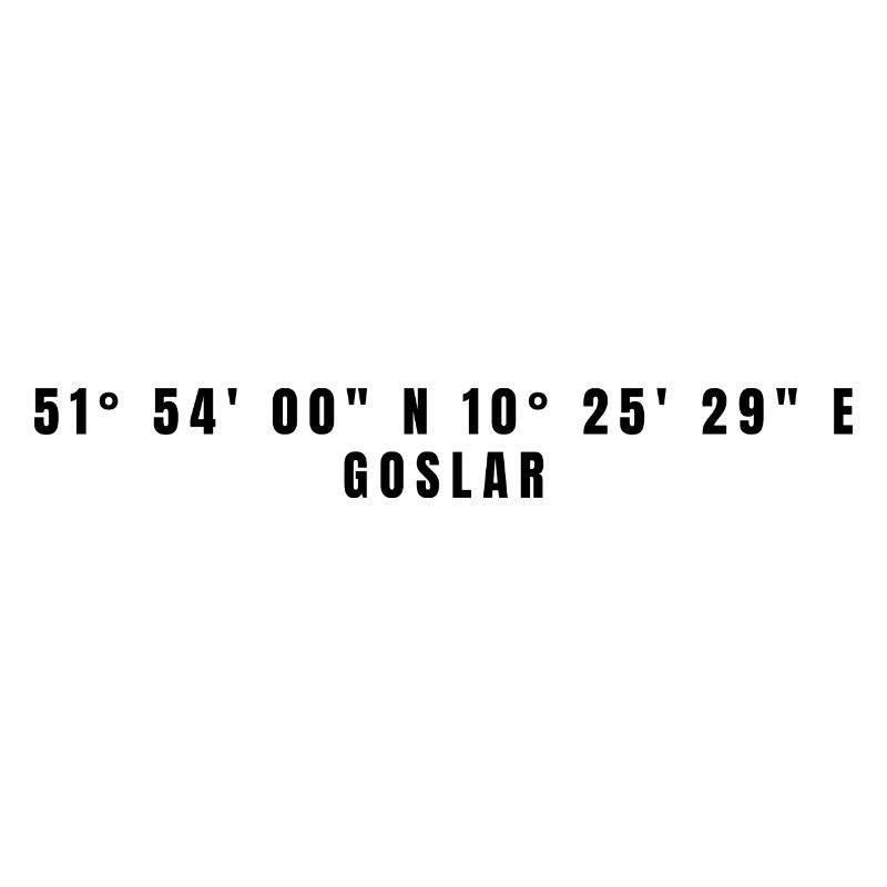 Goslar Lower Saxony Coordinates