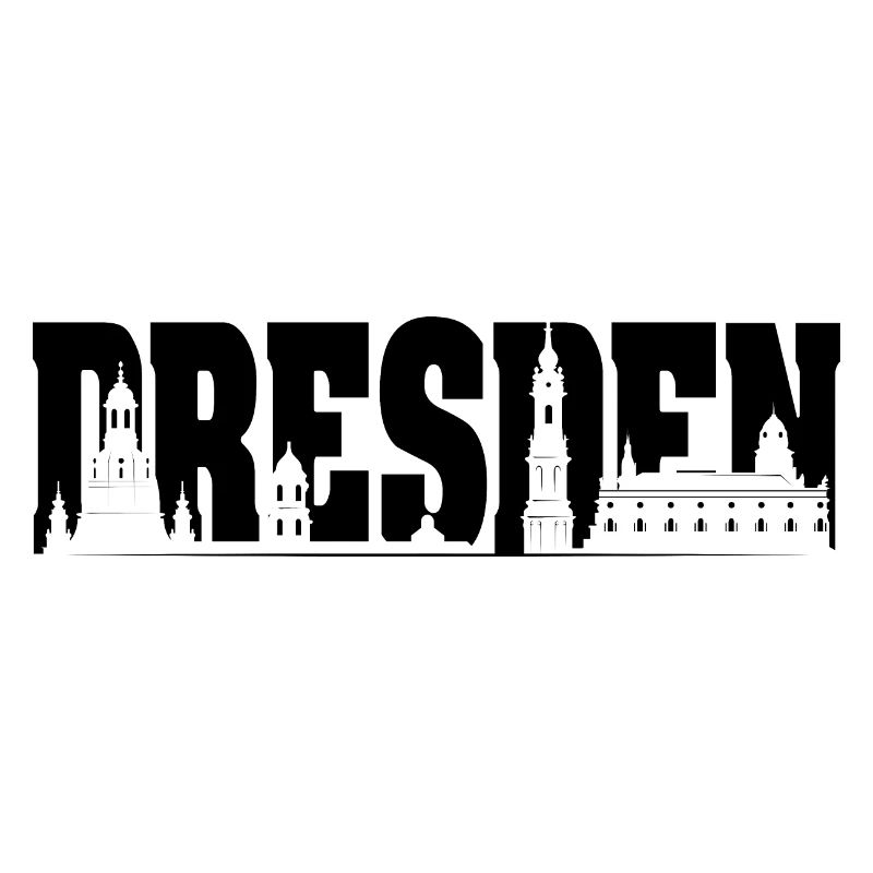 Dresden skyline symbol Frauenkirche logo