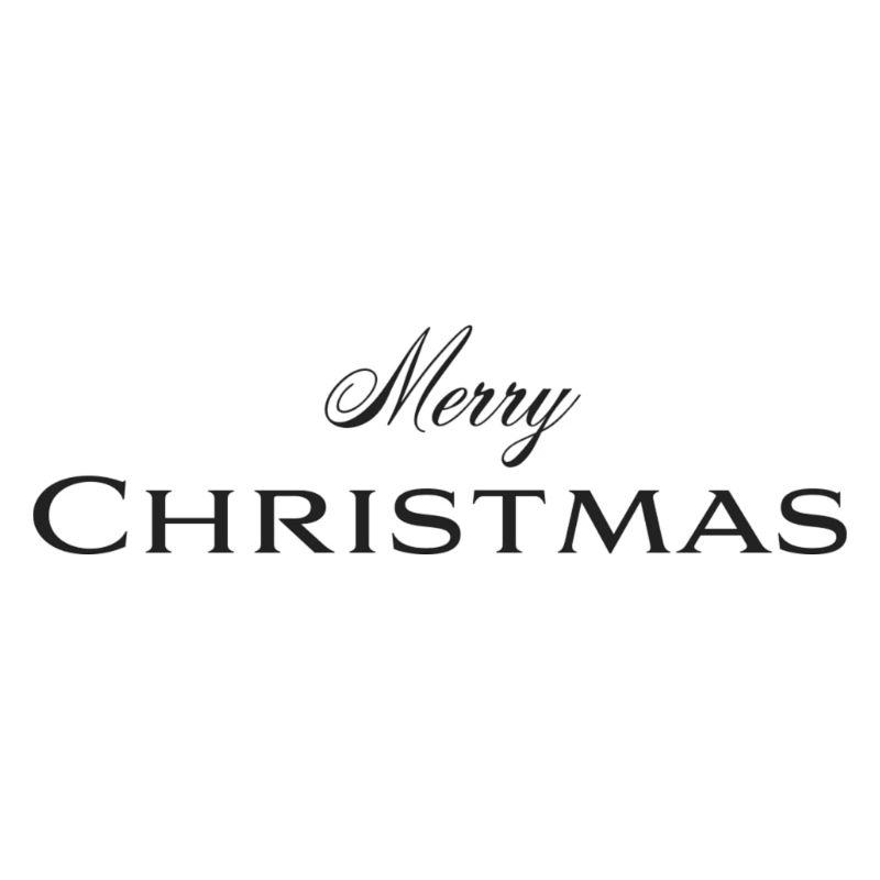 Frohe Weihnachten Elegante Typografie