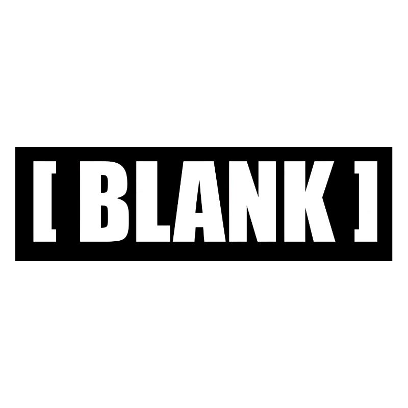 [ Blank ] No Logo Typografie