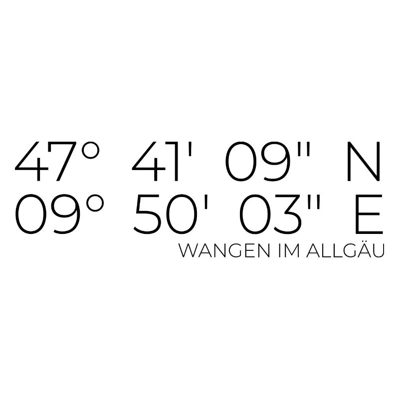 Coordinates Wangen im Allgäu
