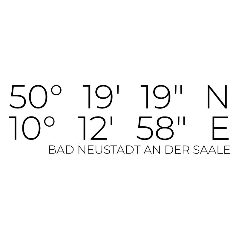 Coordinates Bad Neustadt an der Saale