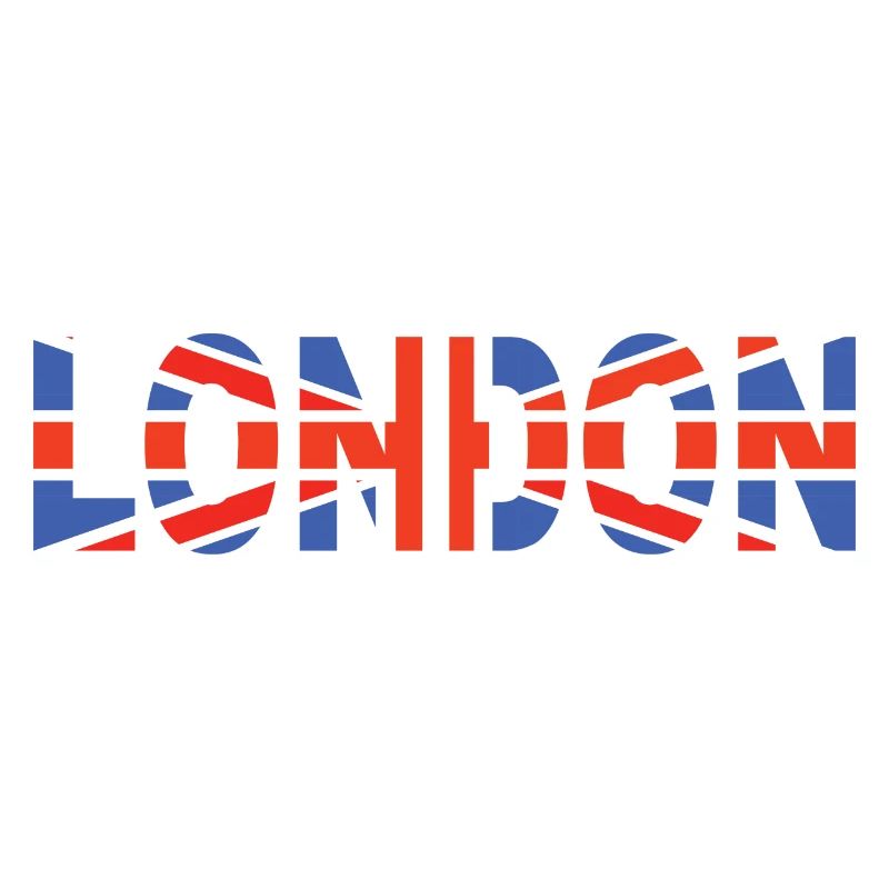 London laid down with flag