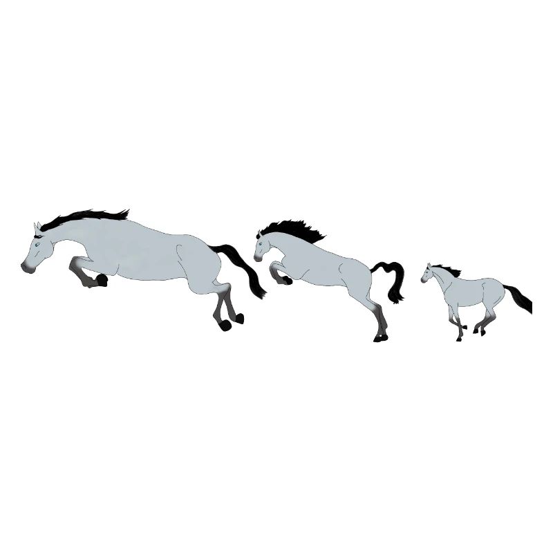 Chevaux en Mouvement Effervescent