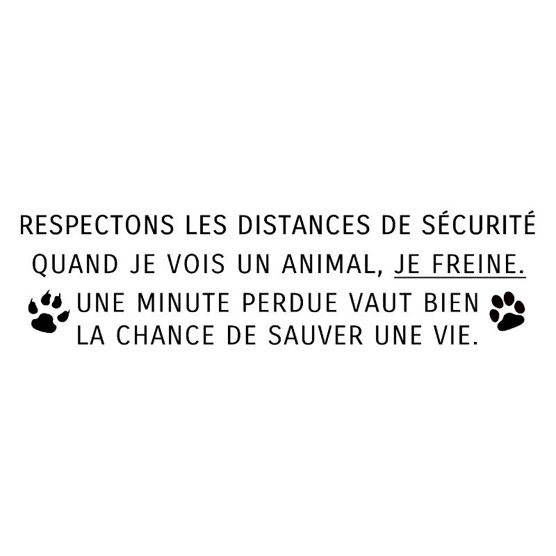 Respectons les distances de sécurité