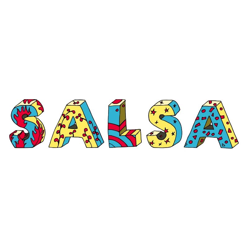 Logo positif cool Salsa Rueda Latino