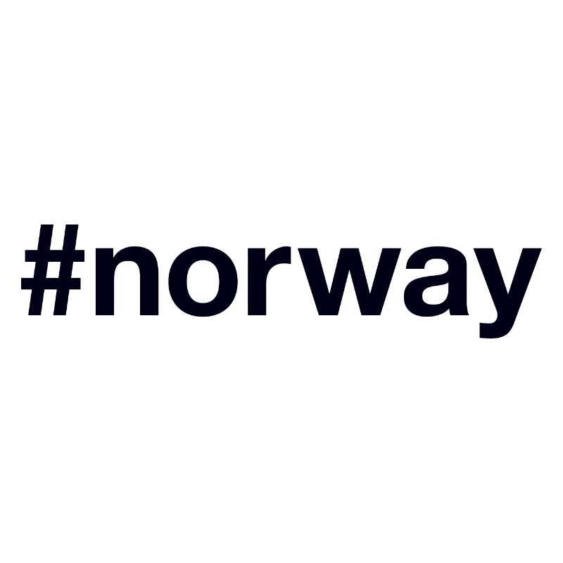 NORWAY Hashtag Norwegen