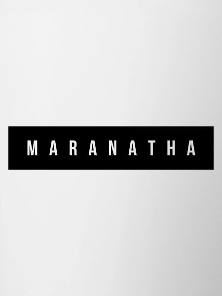 Maranatha Wordmark on Bold Black