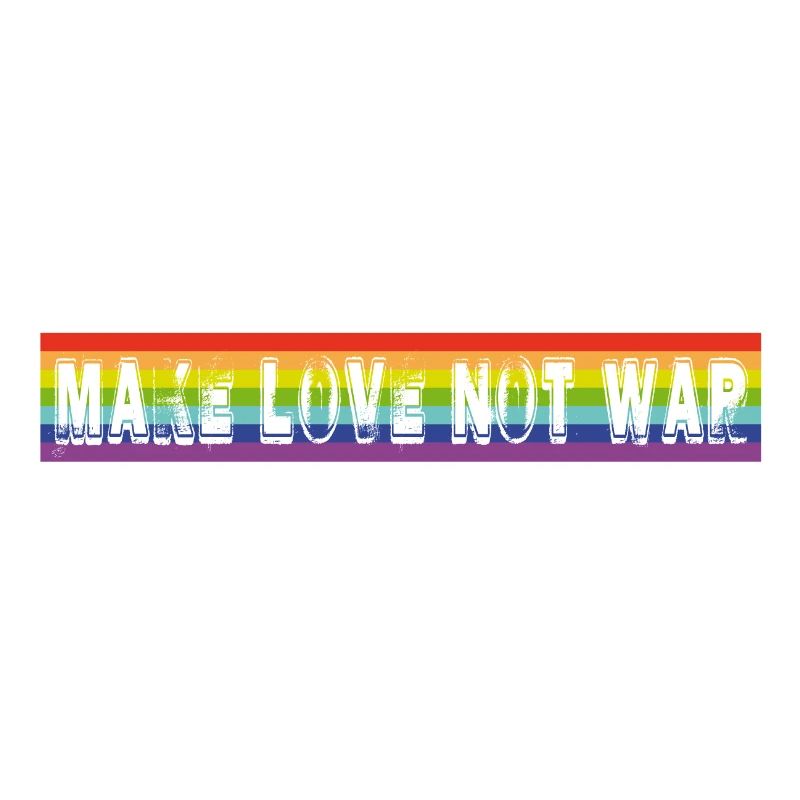 make love not war | rainbow