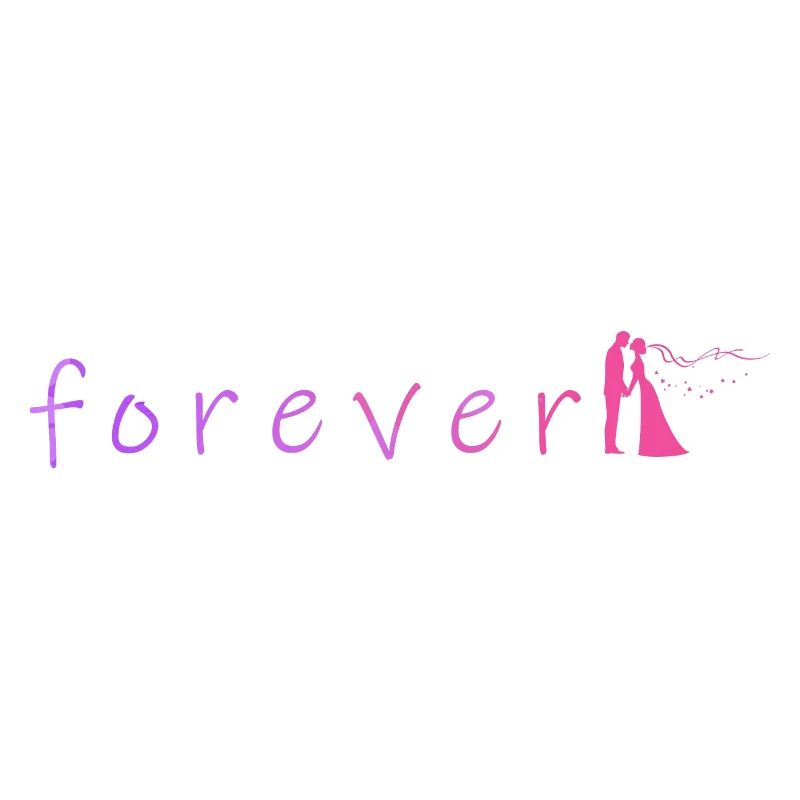 Forever Love Dancing Silhouette