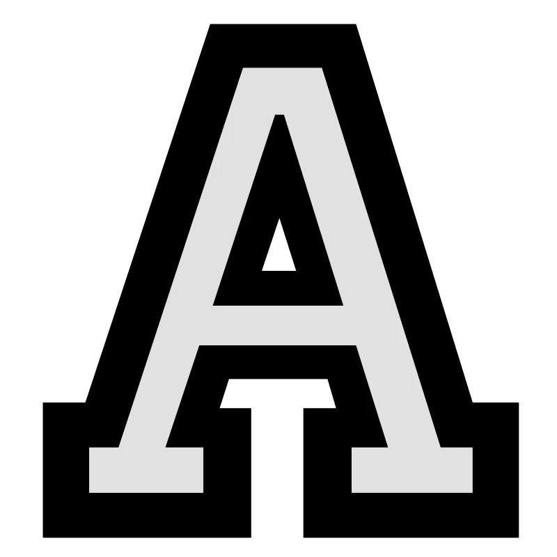 Letter A (bicolor)