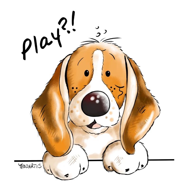 Süßer Beagle - Hund - Hunde - Dog - Comic