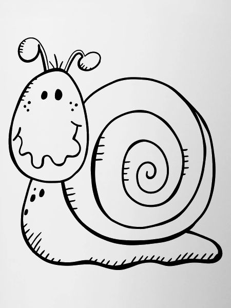 Escargot drôle