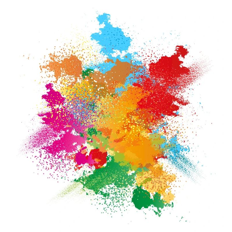 Explosion de poudre de couleur de poudre de couleur