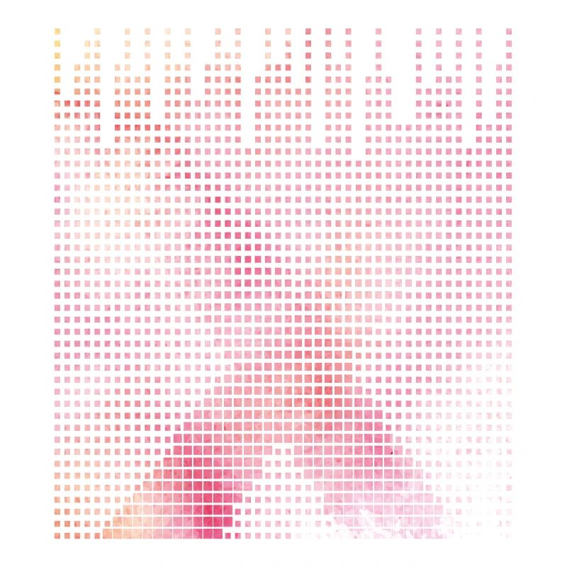 Futuristic pixel art. Letter X