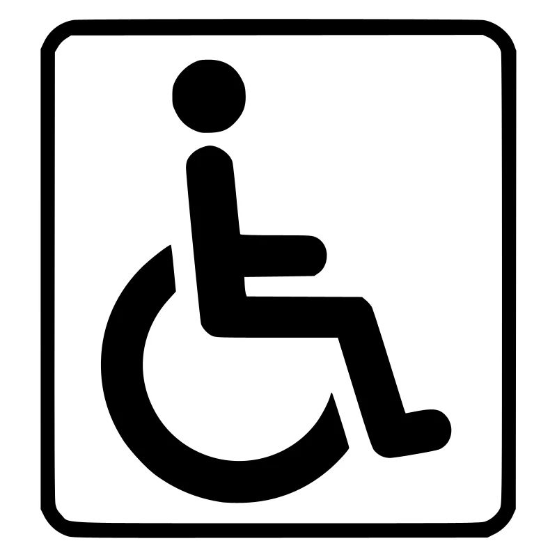 Wheelchair symbol for the disabled #