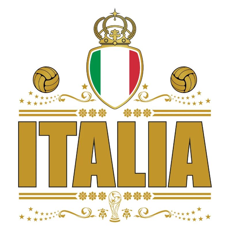 ITALIA CALCIO GOLD VIGNETTE