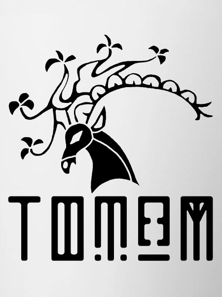 Black deer animal totem