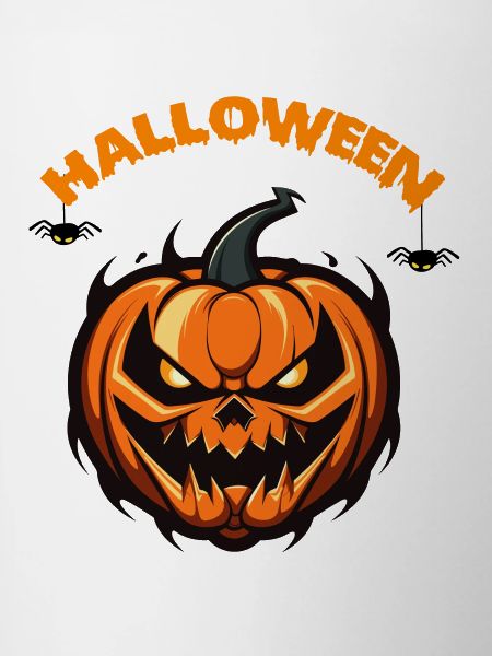 Halloween, une citrouille agressive