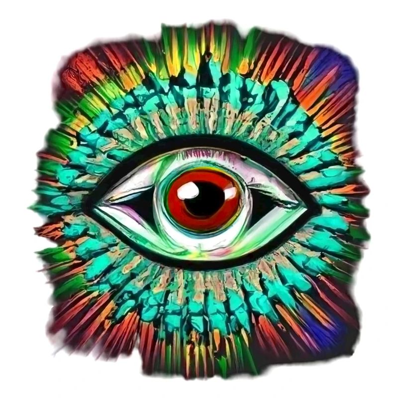 Psychedelisches Auge