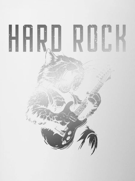 Hard rocking cat