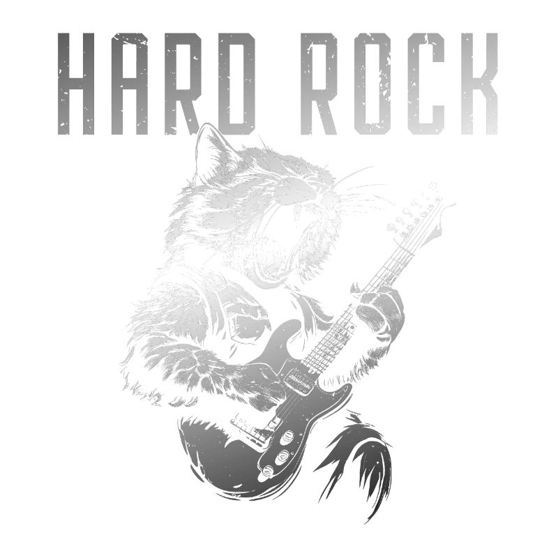 Hard rocking cat