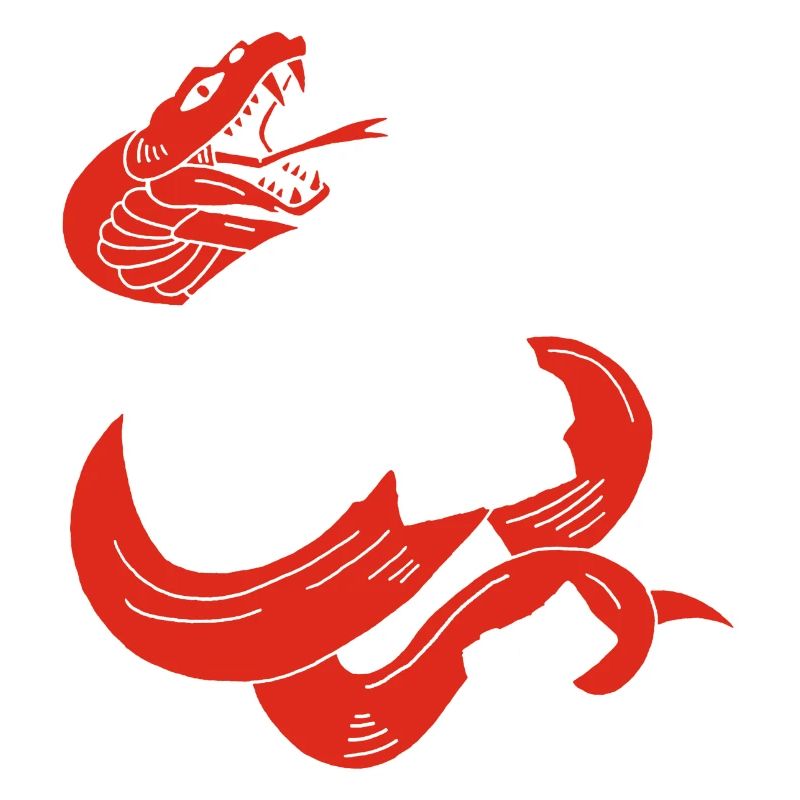 Le crâne et le serpent rouge