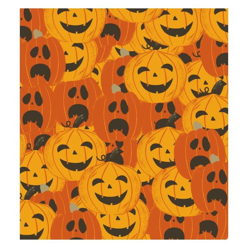 Spooky Pumpkins Halloween Pattern