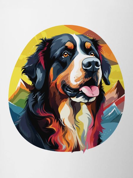 Bernese Mountain Dog pop art