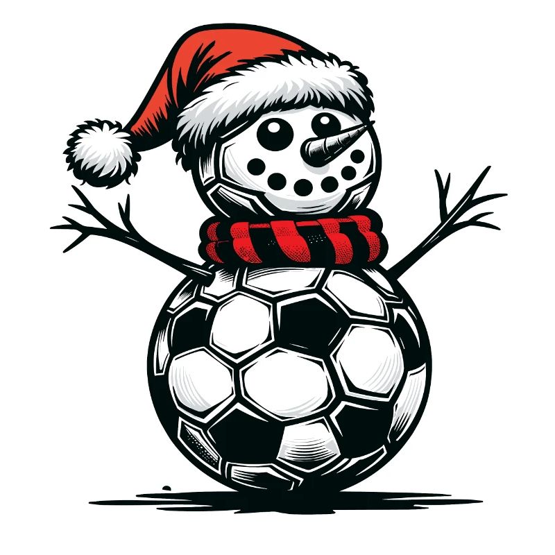 Schneemann mit Weihnachtsbällen