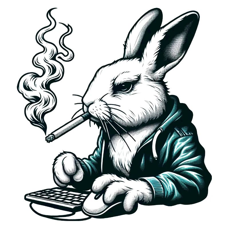 Lapin Nerd Drôles D’animaux