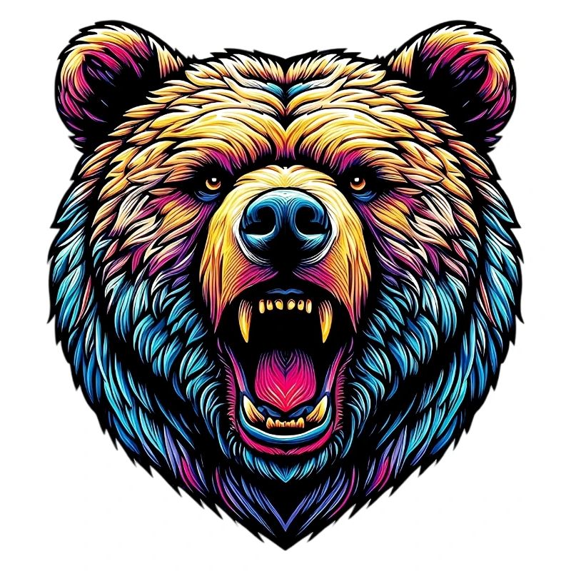 Ours féroce en colère