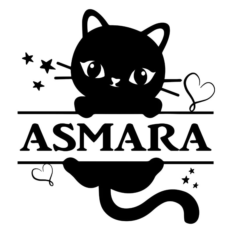 Asmara t-shirt chat idée cadeau chat