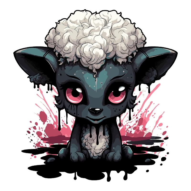 Cute Goth Sheep