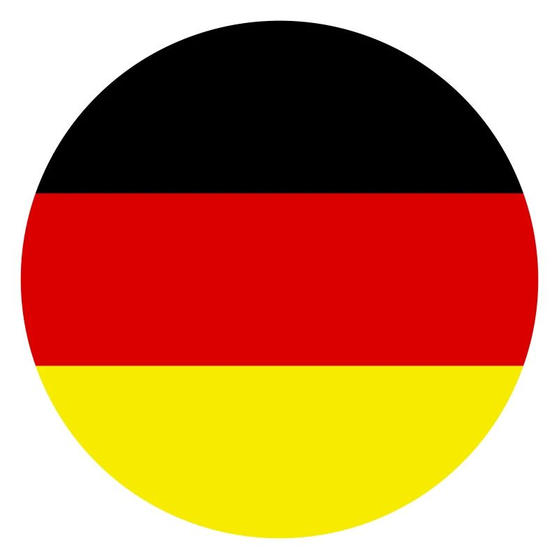 Drapeau Allemagne Allemagne Trois couleurs Vector Rond