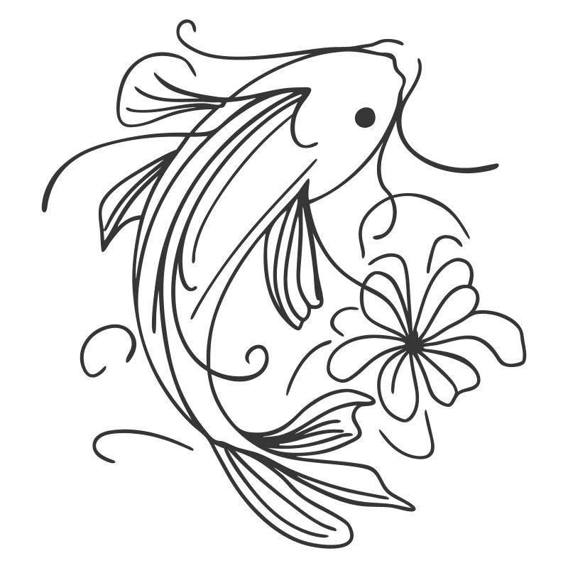 Poisson Splash Art Épurée