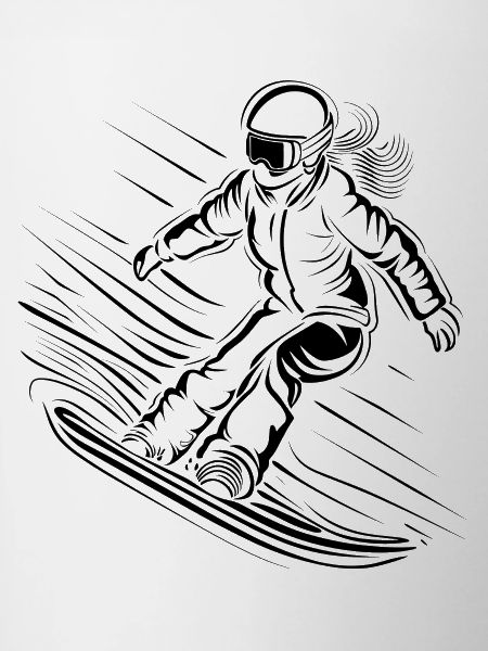 Snowboarder Sketch