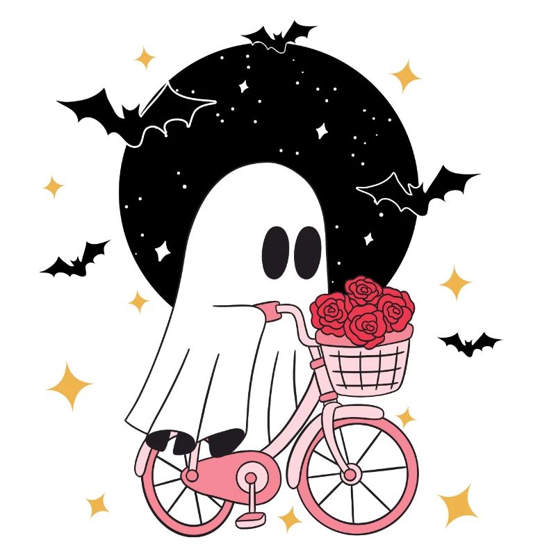 Mignon Ghost Biking Halloween