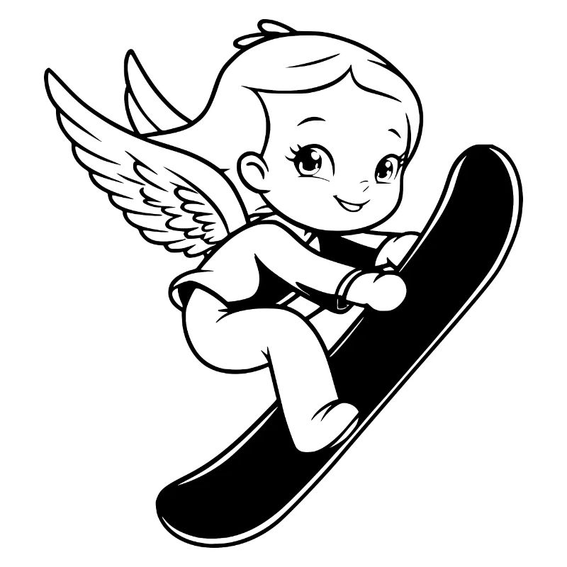 Ange du snowboard
