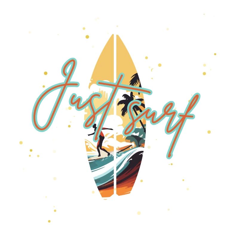Surfer Sunset Design