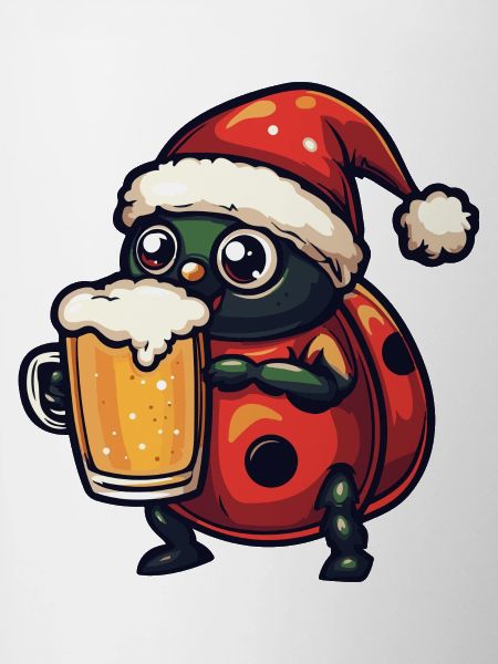 Ladybug Christmas Beer