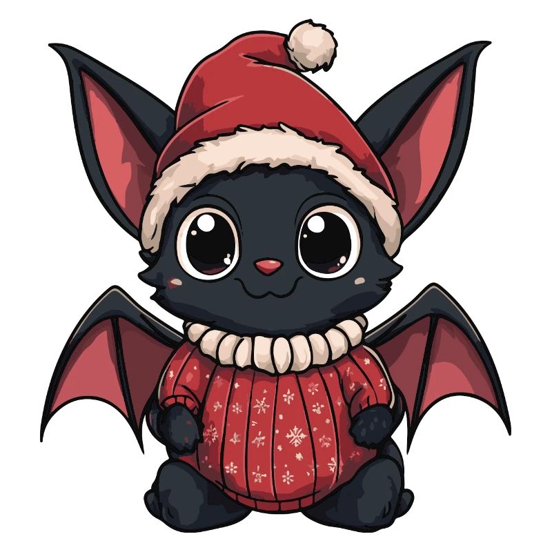 Fledermaus Weihnachten Comic