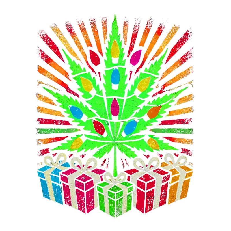Festive Cannabis Light Display