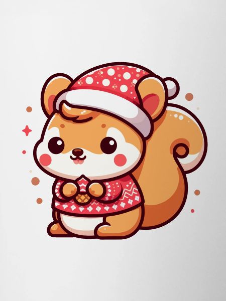 Cute Christmas Squirrel
