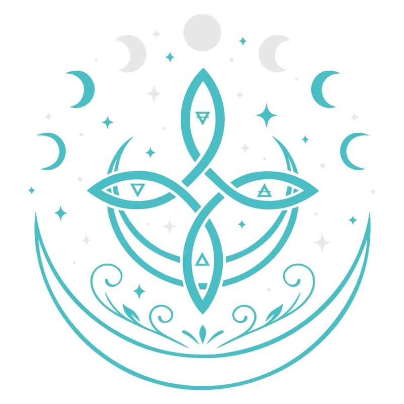 Mondphasen & Elemente - Spirituelles Symbol