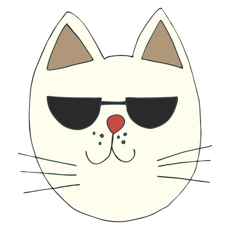 Cool Katze mit Sonnenbrille Illustration