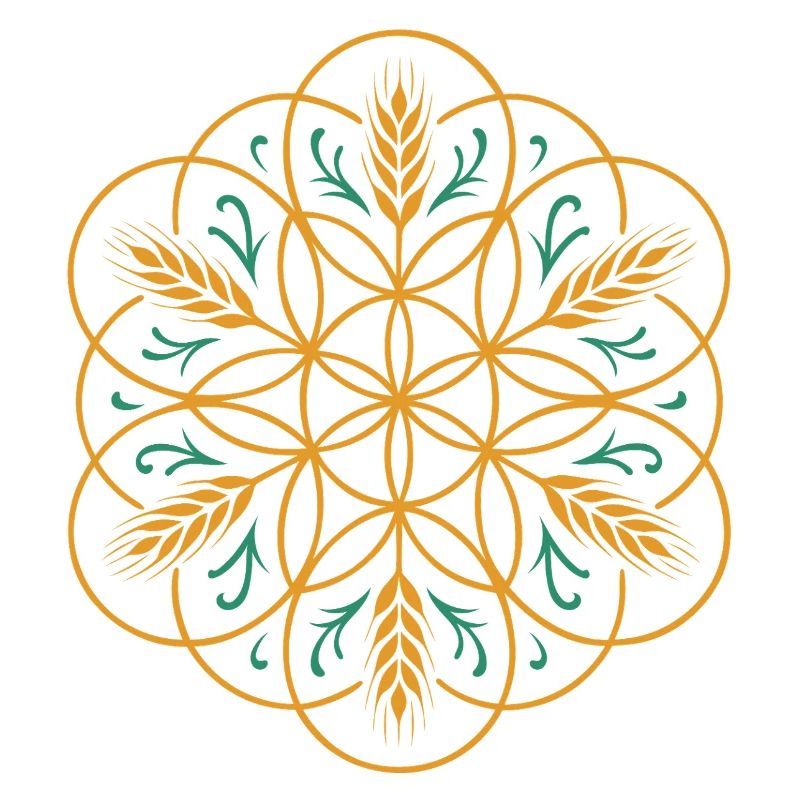 La fleur de vie de Lamma - Conception de la fête des moissons