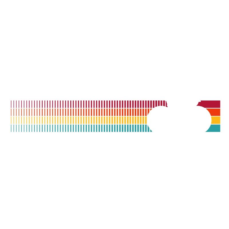 Vibrant Rainbow Bicycle Pattern
